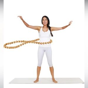 Wooden Weighted Hula Hoop new for weight loss